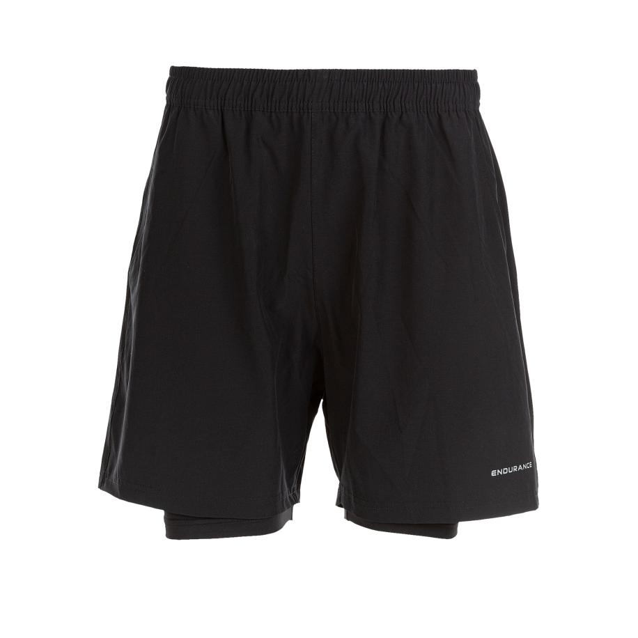 ENDURANCE ENDURANCE Sportbroek Gatun zwart / zilver -