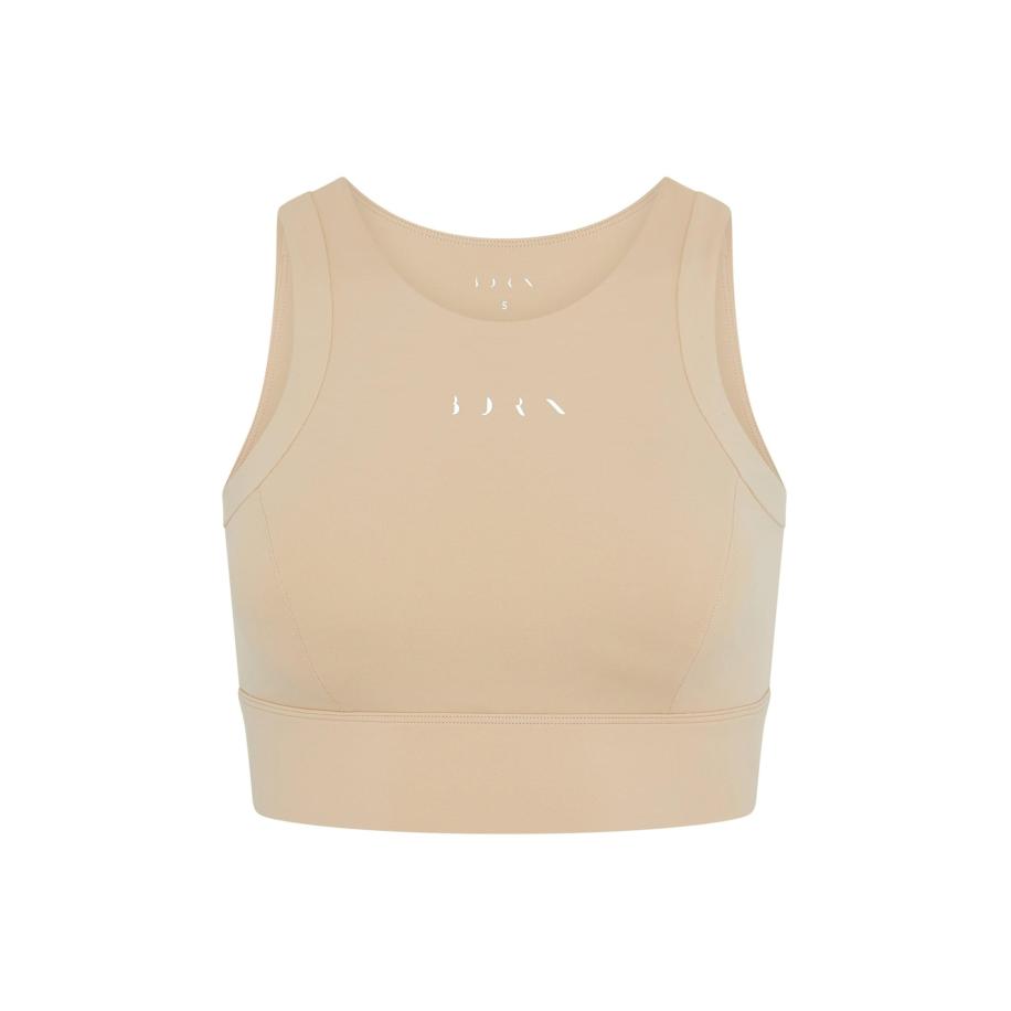 Born Living Yoga Sportbroek Esme beige / wit Bruin