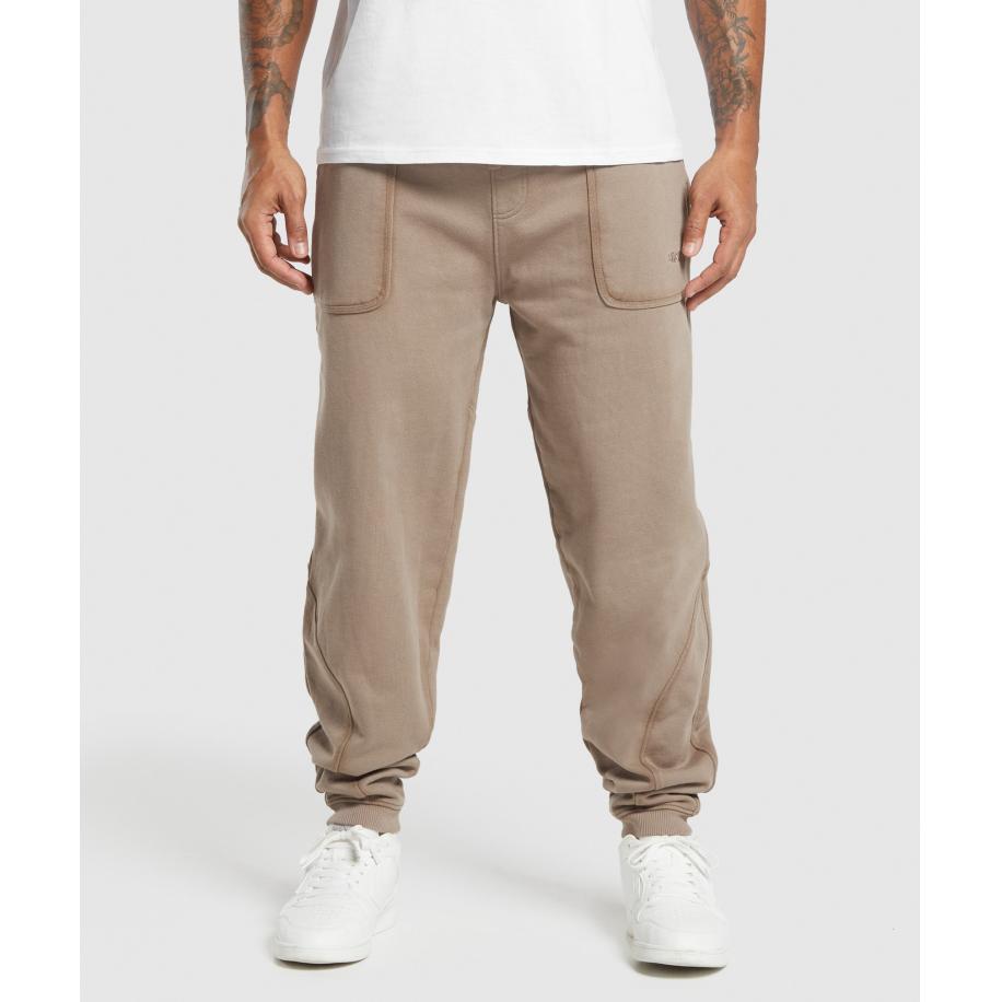 Gymshark Heavyweight Joggers Lifestyle Brown Bruin