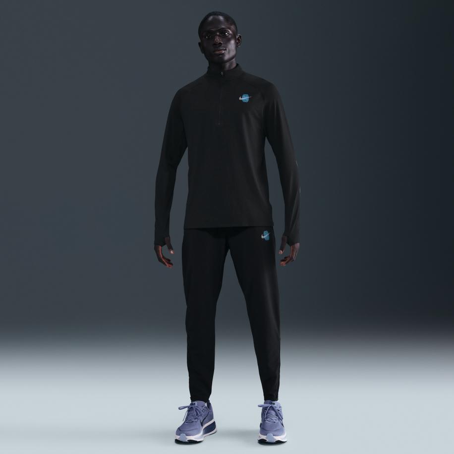 Nike Stride Dri-FIT geweven hardloopbroek voor heren - Zwart Zwart
