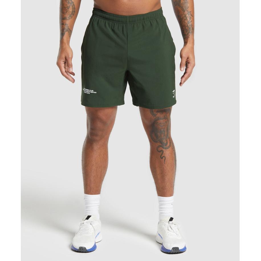 Gymshark Conditioning Club Shorts Trail Green Groen