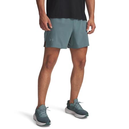 Under Armour Launch Pro Herenshorts 13 cm Jasper Blauw / Serpentine / Reflecterend M