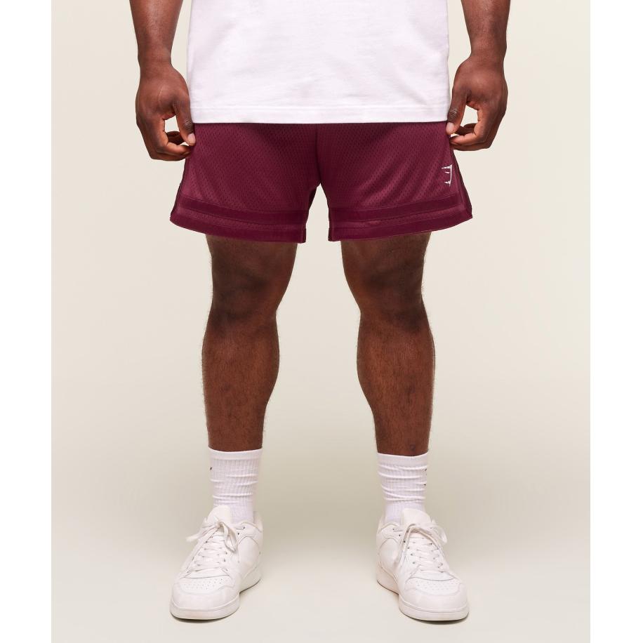 Gymshark Campus Mesh Shorts Strong Pink Roze