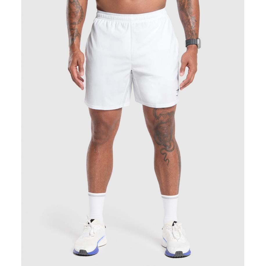 Gymshark Arrival 7 Shorts White Wit