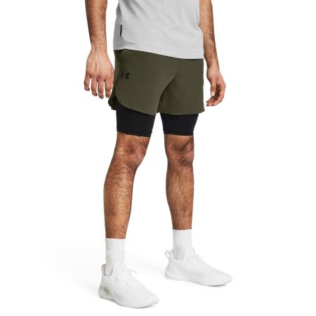 Under Armour Vanish Elite 2-in-1 herenshorts Marine OD Groente / Zwart / Zwart S