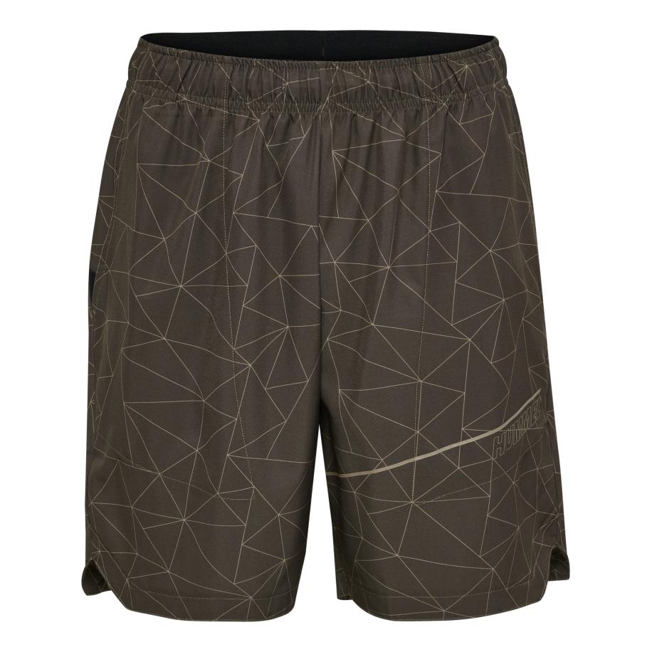 Hummel Hummel Sportbroek Court beige / donkerbruin -