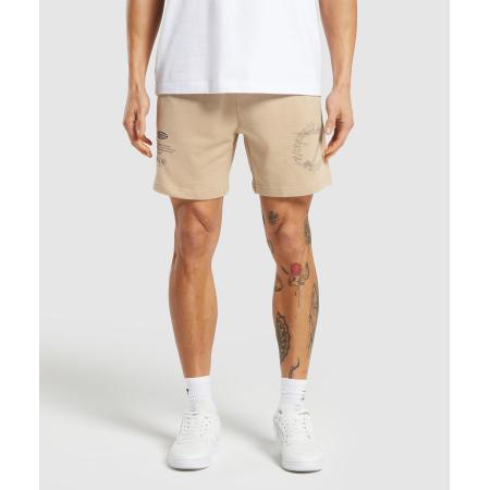 Gymshark Strength and Conditioning 7 Shorts Vanilla Beige