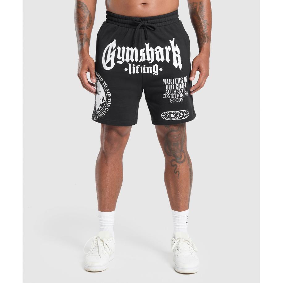 Gymshark Global Lifting Shorts Black Zwart