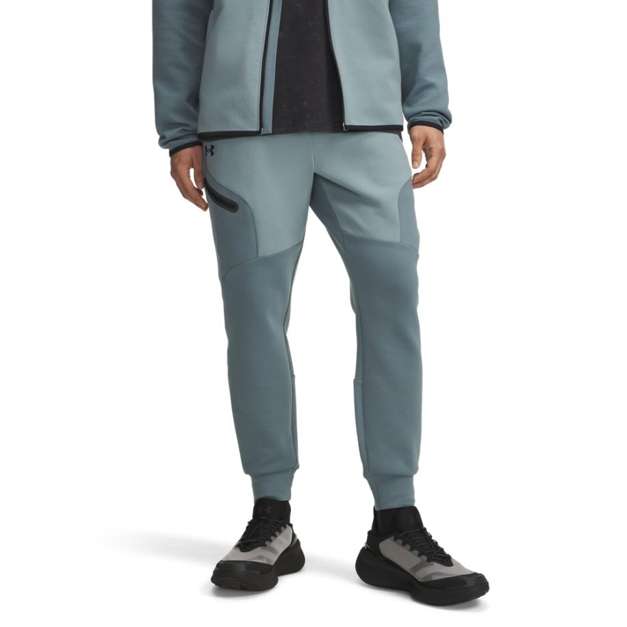 Under Armour Unstoppable Fleece Herenjoggingbroek Jasper Blauw / Serpentine / Zwart XL Blauw