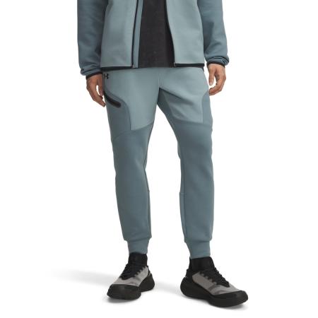 Under Armour Unstoppable Fleece Herenjoggingbroek Jasper Blauw / Serpentine / Zwart XL