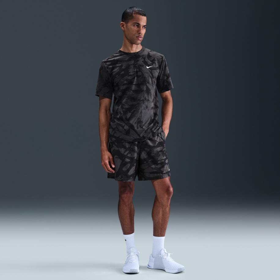 Nike Form Dri-FIT multifunctionele herenshorts zonder binnenbroek (18 cm) - Grijs Grijs