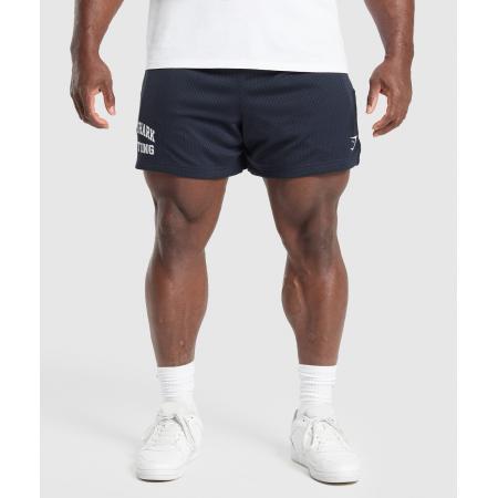 Gymshark Lifting Mesh 5 Shorts Heavy Blue