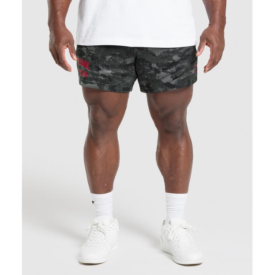 Gymshark Lifting Mesh 5 Shorts Graphite Grey Grijs