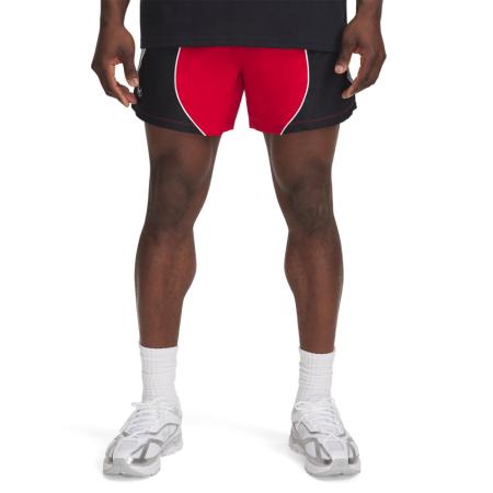 Under Armour Icon Colorblock Herenvolleybalshorts 15 cm Rood / Zwart / Wit XL