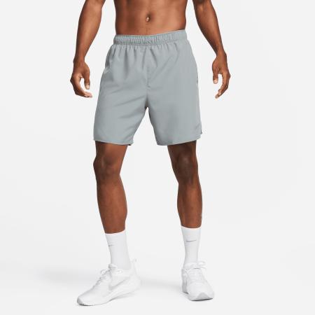 Nike Challenger Dri-FIT hardloopshorts met binnenbroek voor heren (18 cm) - Grijs