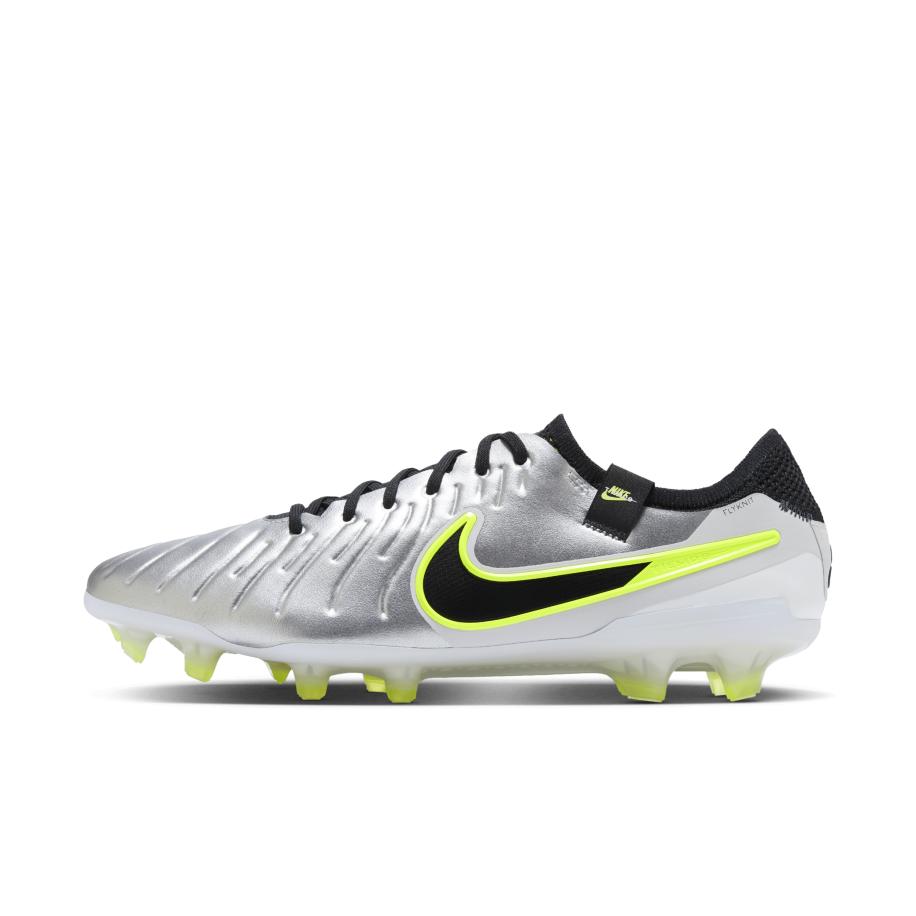 Nike Tiempo Legend 10 Elite low top voetbalschoenen (stevige ondergrond) - Grijs Grijs