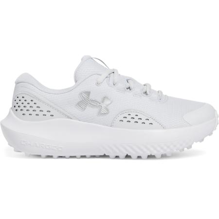 Under Armour Surge Golfschoenen voor dames Distant Grijs / Wit / Metalen Zilver 42