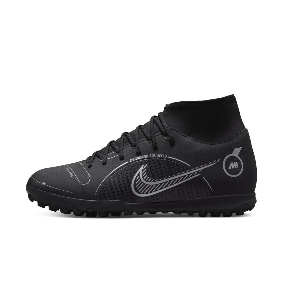 Nike Mercurial Superfly 8 Club TF Voetbalschoenen (turf) - Zwart Zwart