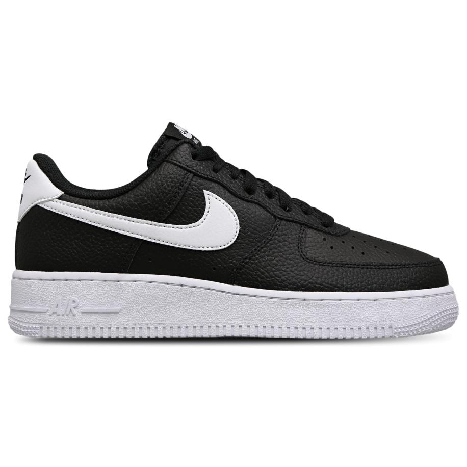 Nike Air Force Sneakers Heren - Zwart - Maat 44 - Leer Zwart
