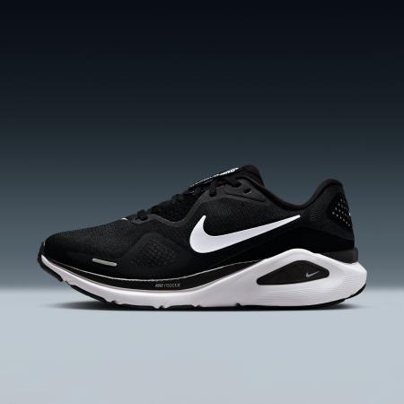Nike Structure 26 hardloopschoenen voor dames (extra breed, straat) - Zwart