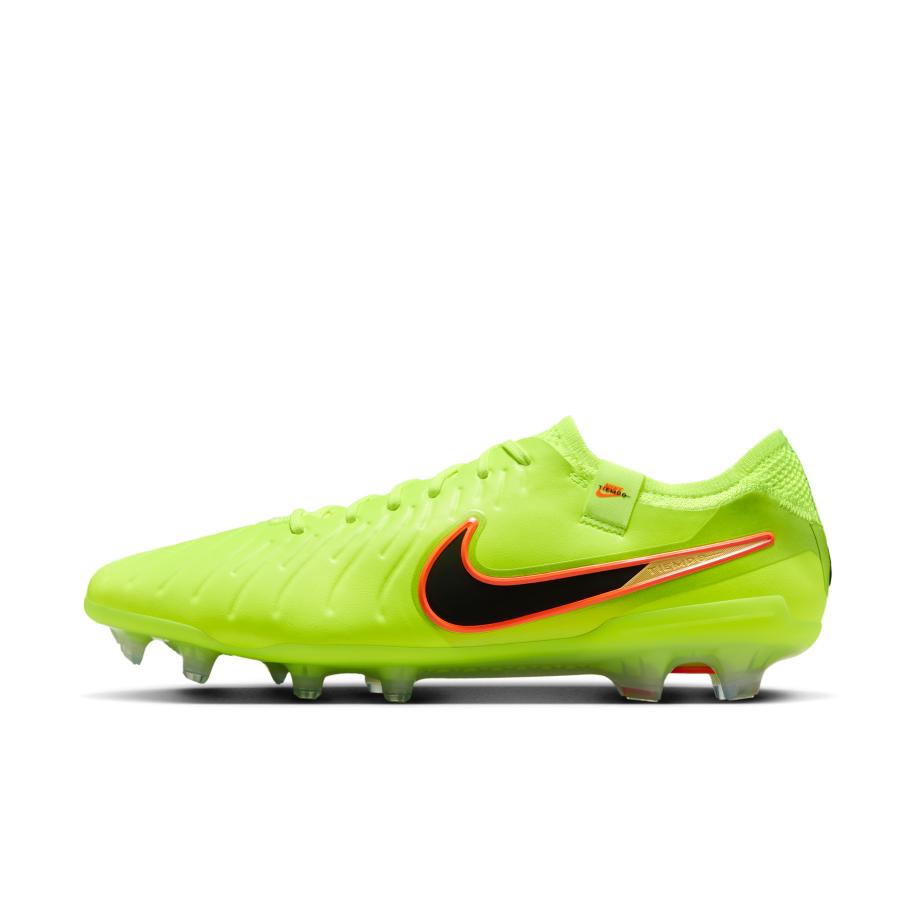 Nike Tiempo Legend 10 Elite low top voetbalschoenen (stevige ondergrond) - Geel Geel