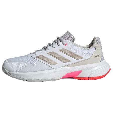 adidas Performance ADIDAS PERFORMANCE Sportschoen Courtjam Control 3 donkerbeige / lichtgrijs / wit