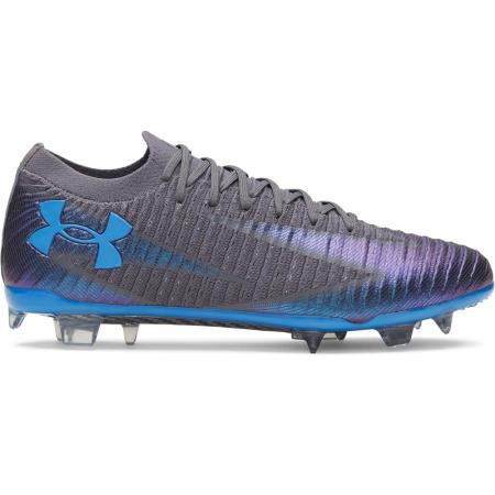 Under Armour Shadow Elite 3 FG Herenvoetbalschoenen Castlerock / Zwart / Blauw Atlantis 41