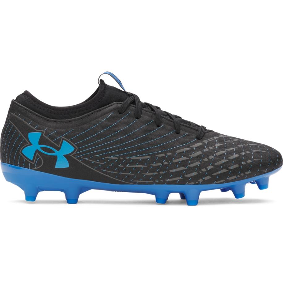 Uniseks voetbalschoenen Under Armour Magnetico Select 5 FG Zwart / Castlerock / Blauw Atlantis 44 Zwart
