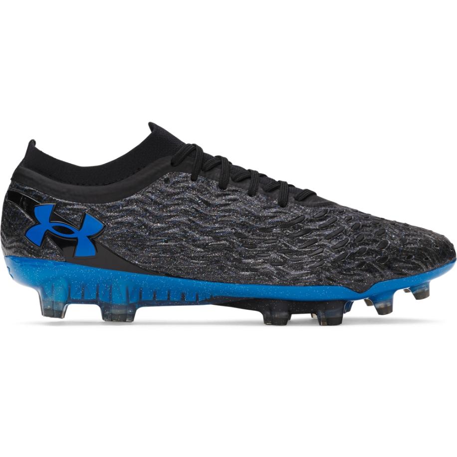 Herenvoetbalschoenen Under Armour Magnetico Elite 5 FG Zwart / Titan Grijs / Blauw Atlantis 45 Zwart