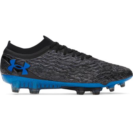Herenvoetbalschoenen Under Armour Magnetico Elite 5 FG Zwart / Titan Grijs / Blauw Atlantis 45