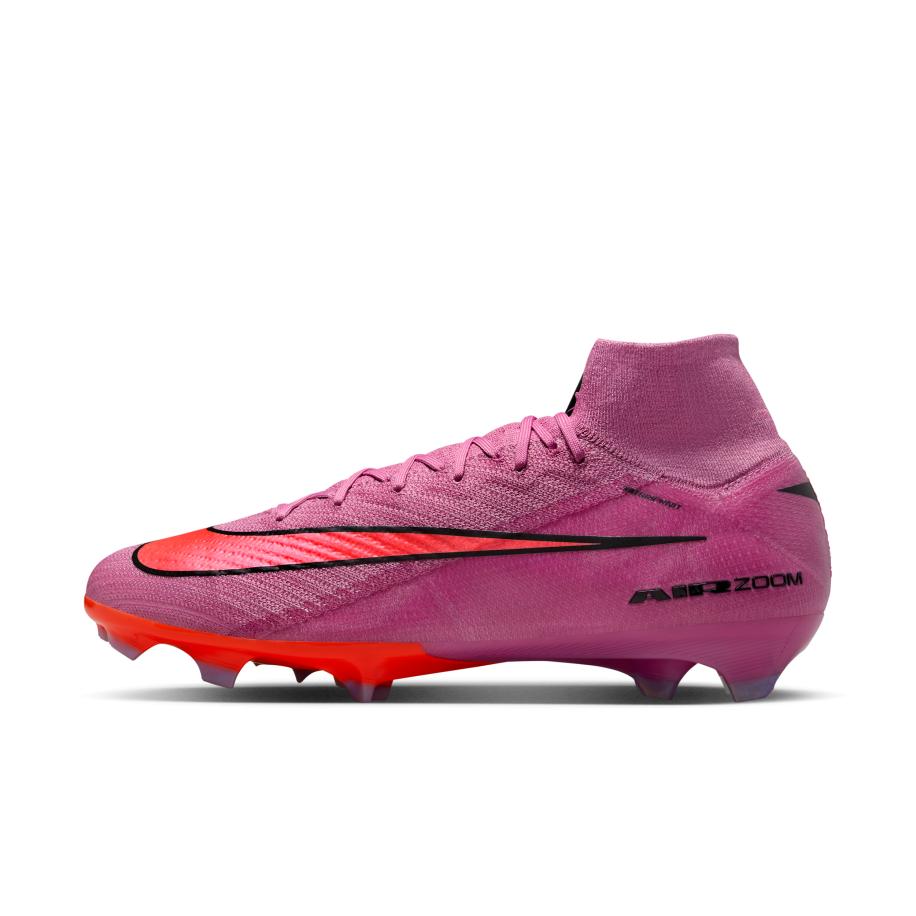 Nike Mercurial Superfly 10 Elite high top voetbalschoenen (stevige ondergrond) - Roze Roze