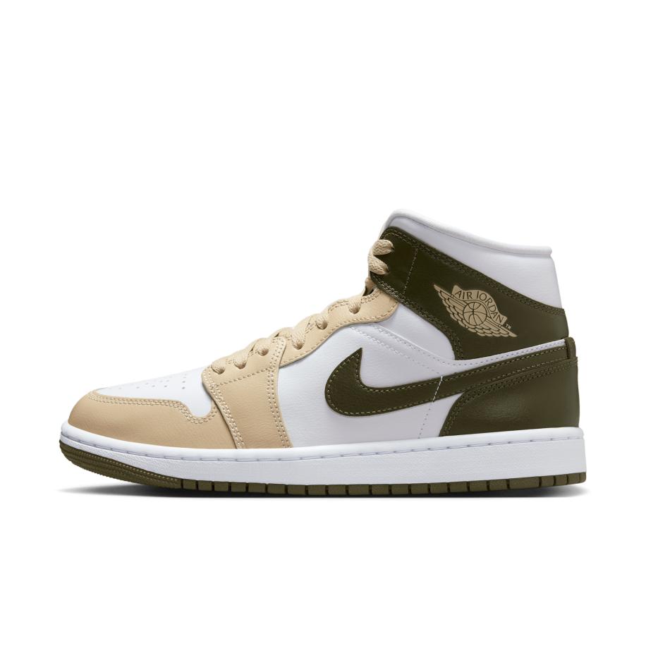 Air Jordan 1 Mid Damesschoenen - Wit Wit