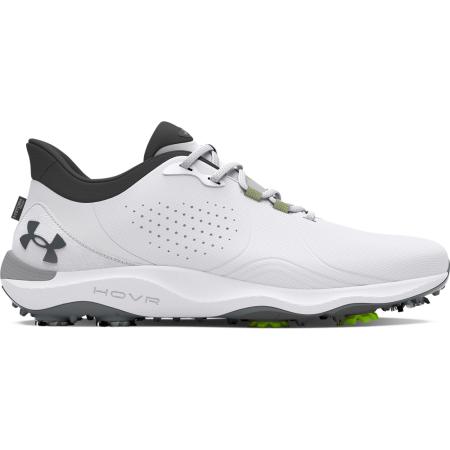 Herengolfschoenen Under Armour Drive Pro Wide Wit / Wit / Metalen Gun Metal 45