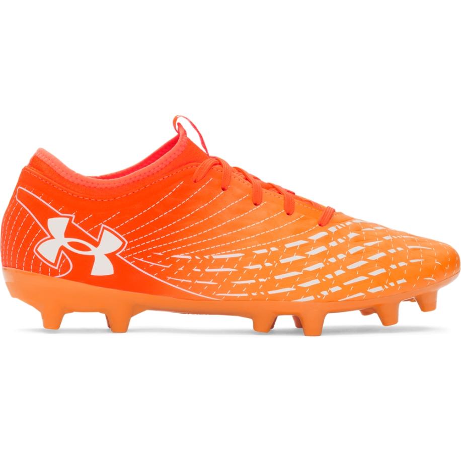 Uniseks voetbalschoenen Under Armour Magnetico Select 5 FG Blaze Oranje / SqUnder Armourd Oranje / Wit 44.5 Oranje