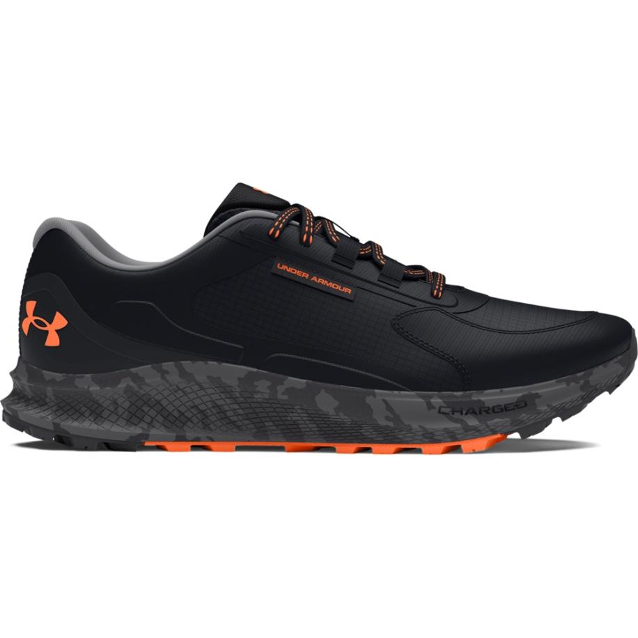Under Armour Bandit Trail 3 Hardloopschoenen voor heren Zwart / Zwart / Oranje Blast 46 Zwart