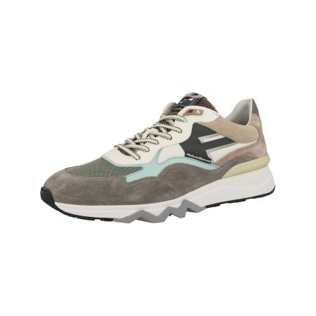Floris van Bommel Floris van Bommel Sneakers laag De Zager 02.63 beige / crème / cyaan blauw / bruin / wit