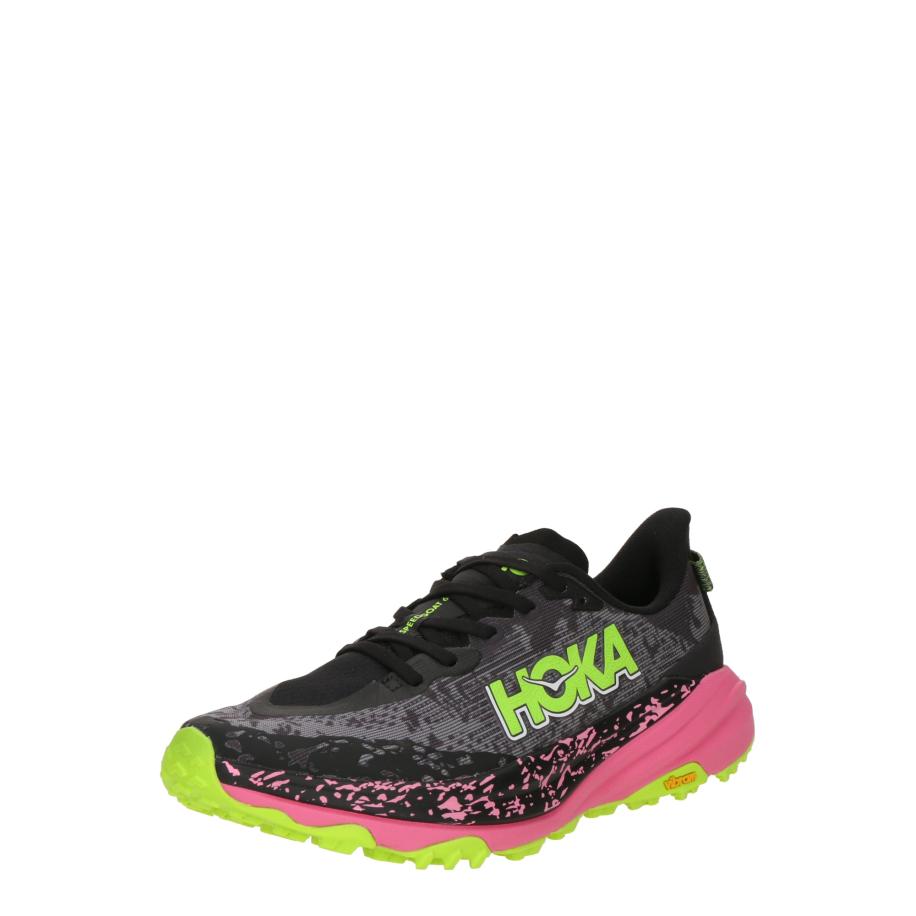 Hoka HOKA Loopschoen Speedgoat 6 grijs / neongroen / pink / zwart -