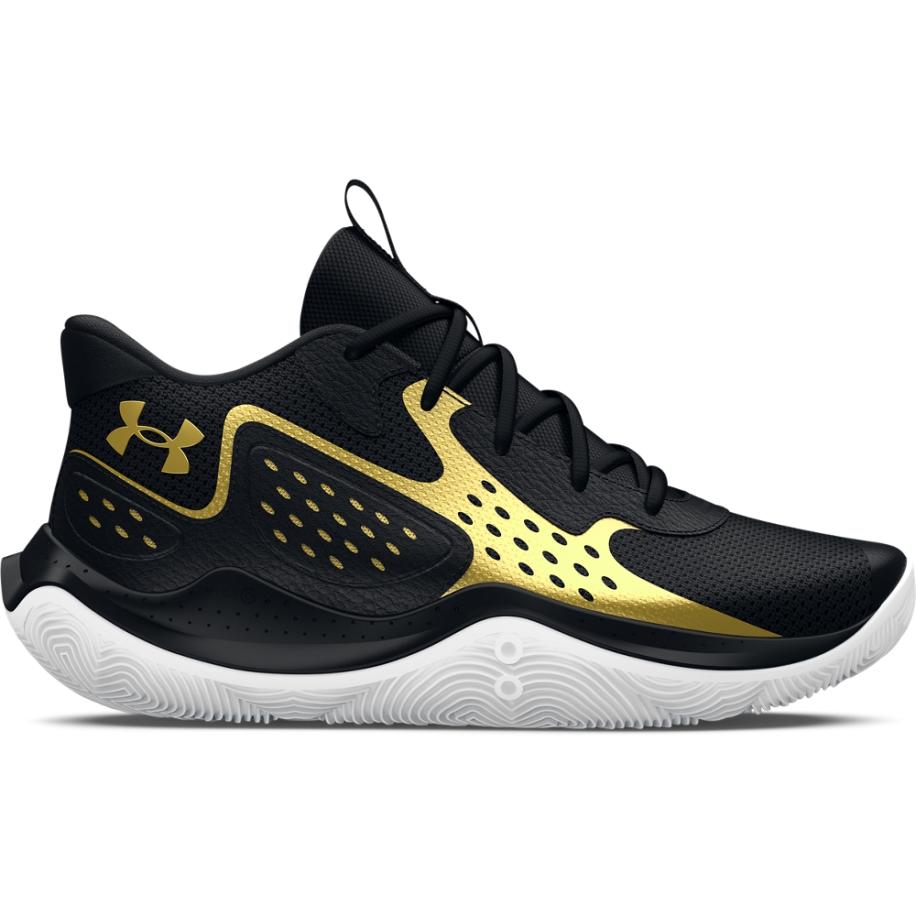Uniseks basketbalschoenen Under Armour Jet '23 Zwart / Metalen Goud / Metalen Goud 47 Zwart