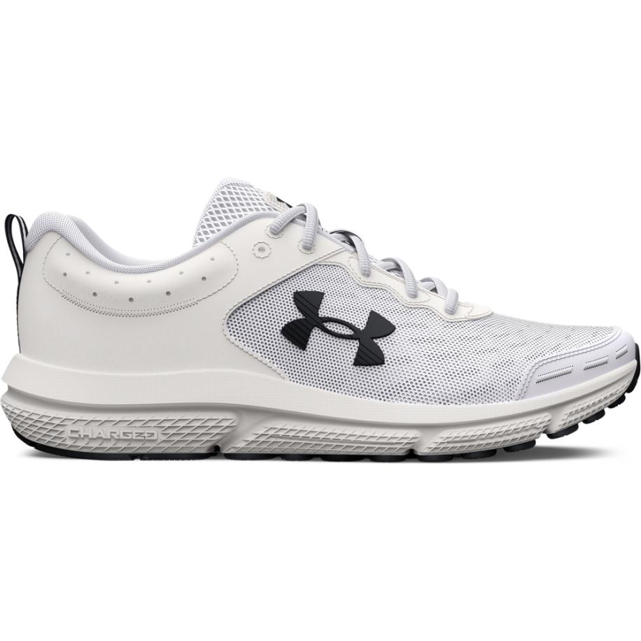 Under Armour Charged Assert 10 Hardloopschoenen voor heren Wit / Zwart / Zwart 49.5 Wit