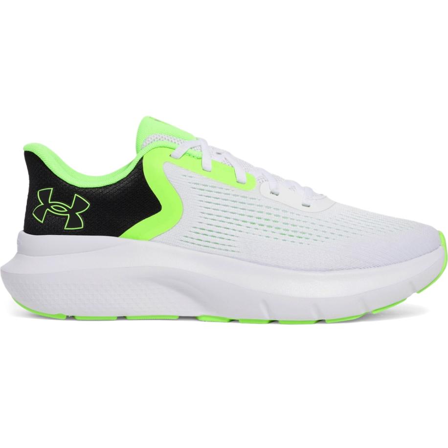 Under Armour Rogue 5 Hardloopschoenen voor heren Wit / Zwart / Hyper Groente 41 Wit