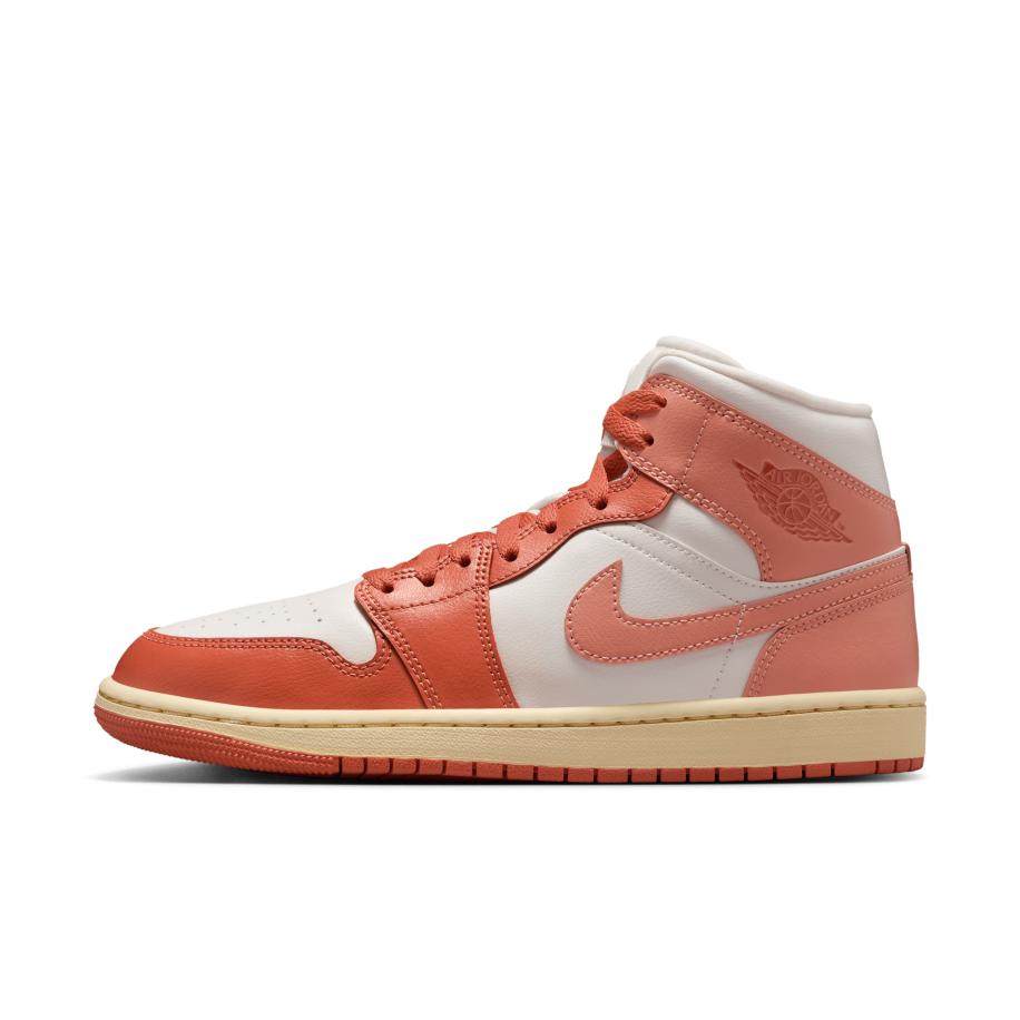 Air Jordan 1 Mid Damesschoenen - Wit Wit