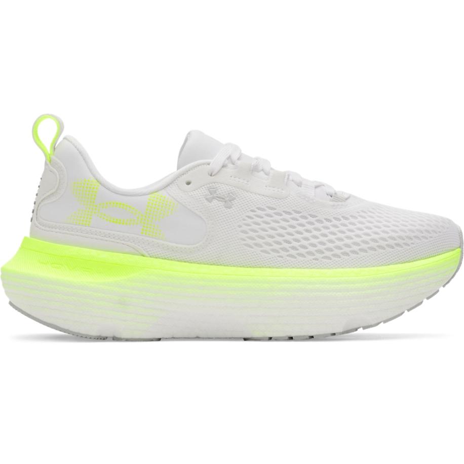 Dameshardloopschoenen Under Armour Infinite Elite 2 Wit / High Vis Geel / Halo Grijs 39 Wit