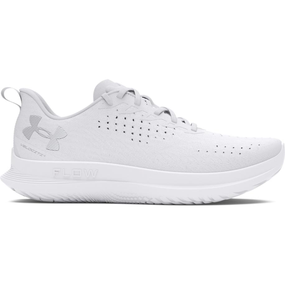 Under Armour Velociti 4 Hardloopschoenen voor dames Wit / Wit / Metalen Zilver 38 Wit