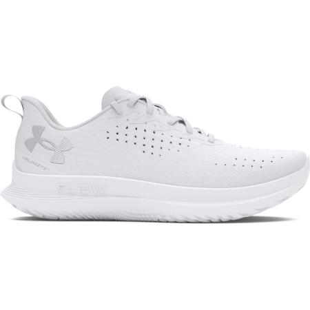 Under Armour Velociti 4 Hardloopschoenen voor dames Wit / Wit / Metalen Zilver 38