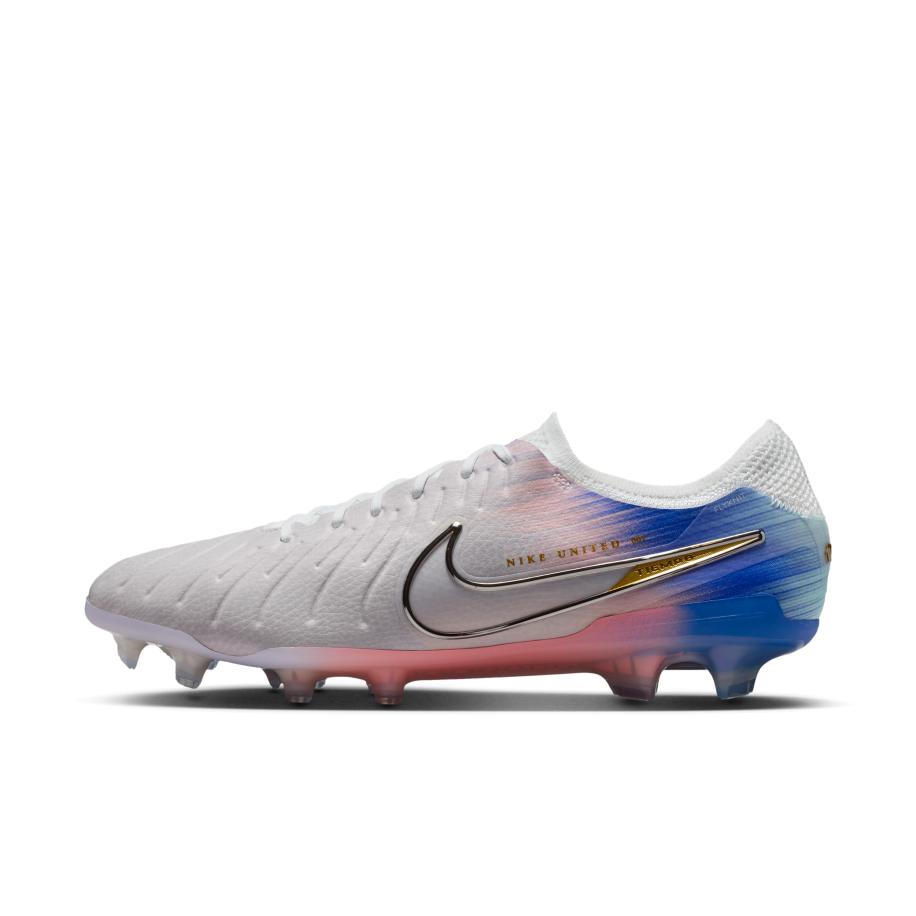 Nike United Tiempo Legend 10 Elite low top voetbalschoenen (stevige ondergrond) - Grijs Grijs