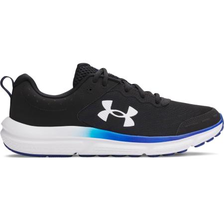 Herenhardloopschoenen Under Armour Charged Assert 10 Zwart / Royal / Wit 42.5