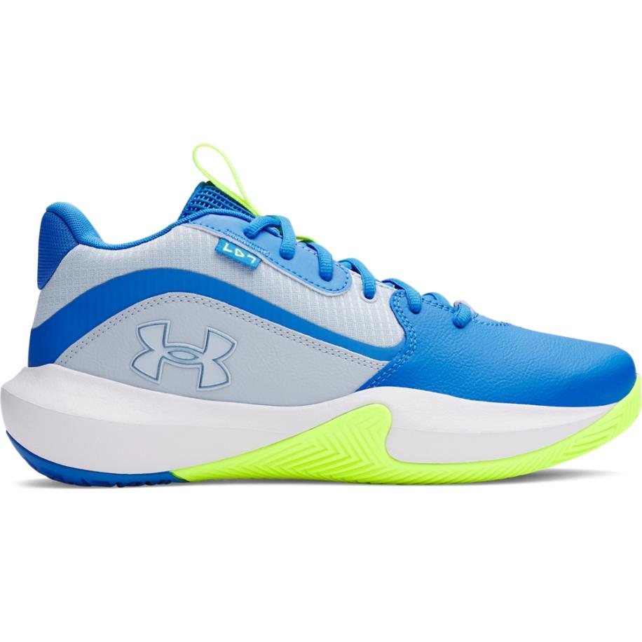 Unisex basketbalschoenen Under Armour Lockdown 7 Blauw Calm / Blauw Atlantis / Metalen Blauw Calm 44.5 Blauw