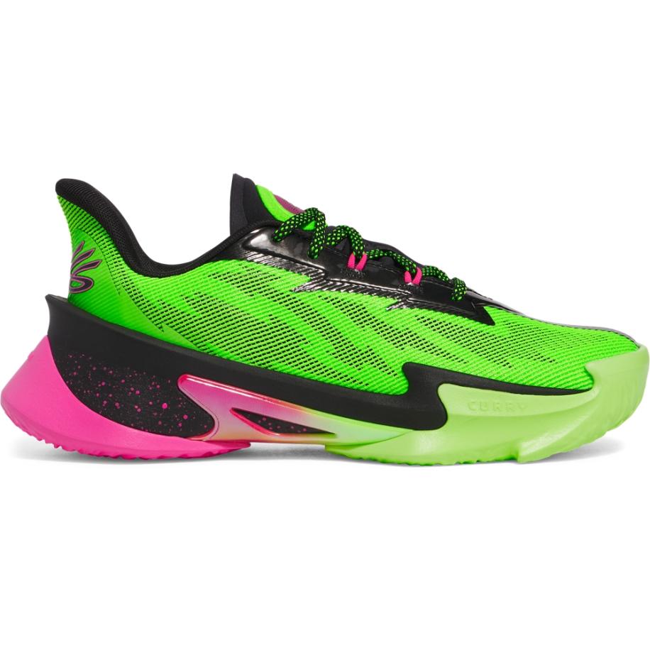 Curry Series 7 Uniseks basketbalschoenen Hyper Groente / Zwart / Rebel Roze 41 Groen