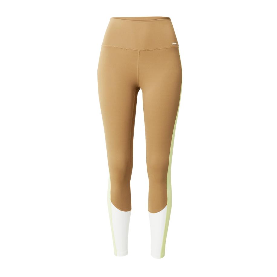 Athlecia Athlecia Sportbroek Sukey bruin / neongeel / wit -