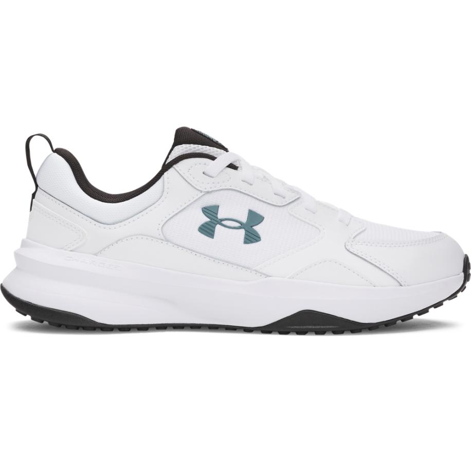 Under Armour Charged Edge Trainingsschoenen voor heren Wit / Zwart / Jasper Blauw 44 Wit